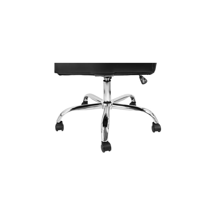 High Back Adjustable Faux Leather Office Chair, Ergonomic Reclining Desk Chair with Head Pillow, Lumbar Support & Footrest, Swivel Executive Chair for Home Office or Gaming, Black