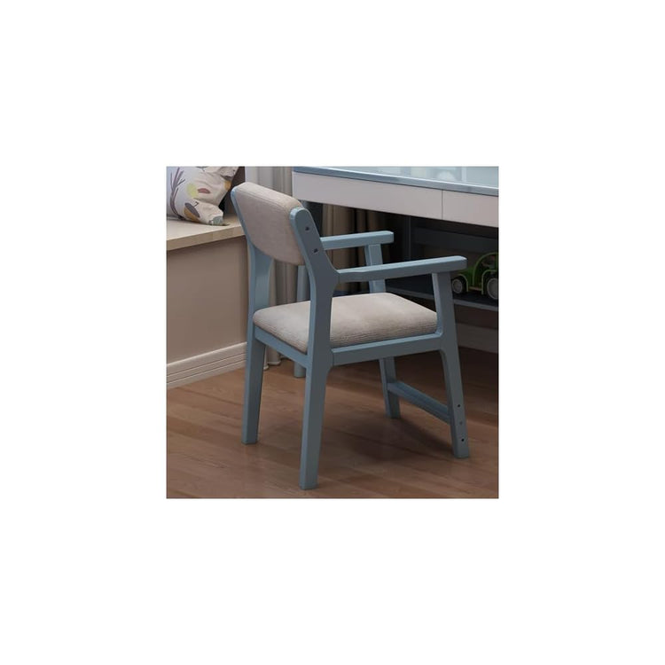 Comfy Computer Chair Curved Open Back，Upholstered Dining Accent Side Chairs Conference Room Chair, Office Chair, Comfortable Big Office Chair(Wood)