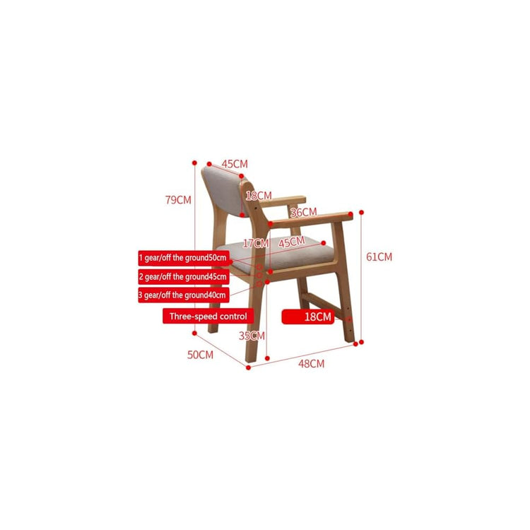 Comfy Computer Chair Curved Open Back，Upholstered Dining Accent Side Chairs Conference Room Chair, Office Chair, Comfortable Big Office Chair(Wood)